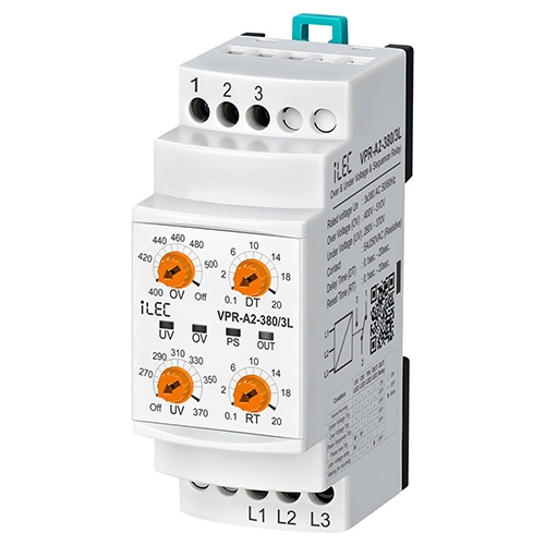 iLEC VPR-A2-380/3L Over/Under Voltage & Sequence Relay