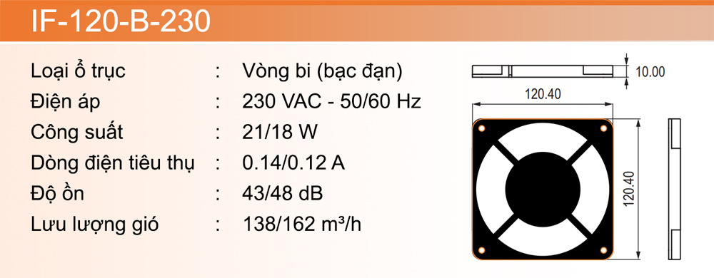 specification IF-120-B-230 specification IF-120-B-230