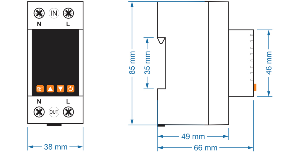 SEP-63/1PN Dimension Drawing