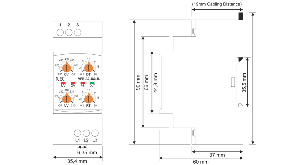 VPR-A2-380/3L Dimension