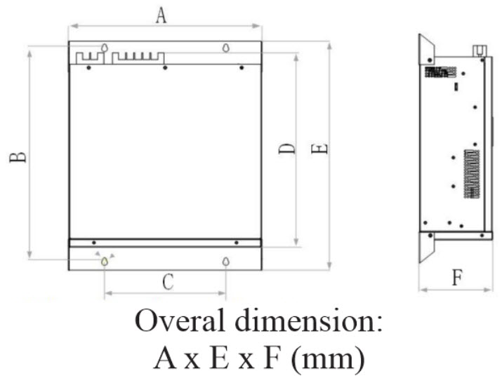 AHF wall type drawing
