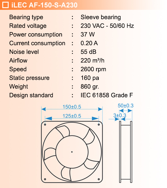 Technical Data IF-150-S-A230