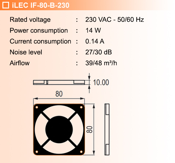 Technical Data IF-80-B-230